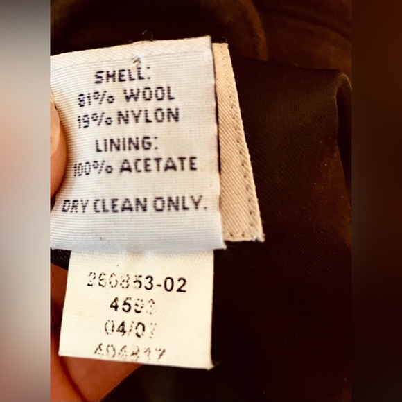 SOLD! Brown Wool Pea Coat Gap Winter Utility Jacket - Picture 7 of 7